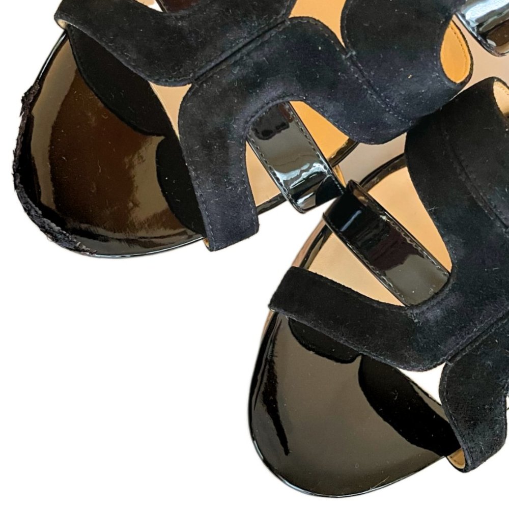 Nine West Women's Copula Black Platform Wedge Sandal Size 12 - Picture 12 of 14